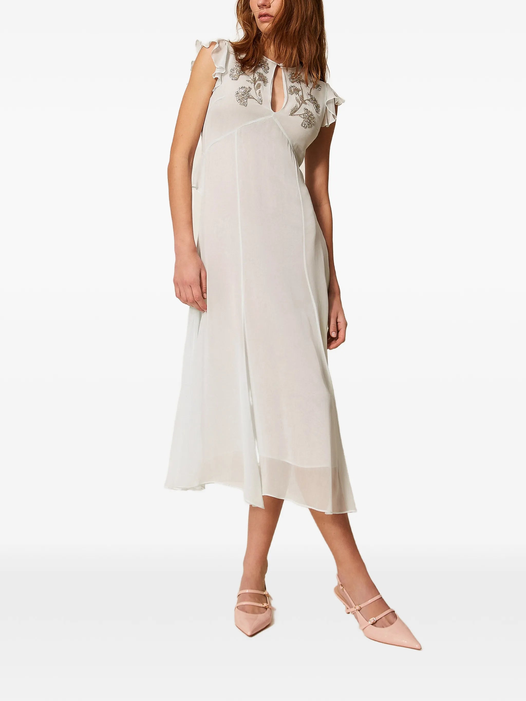 Twinset Twinset Hand Embroidered Long Dress, view 2