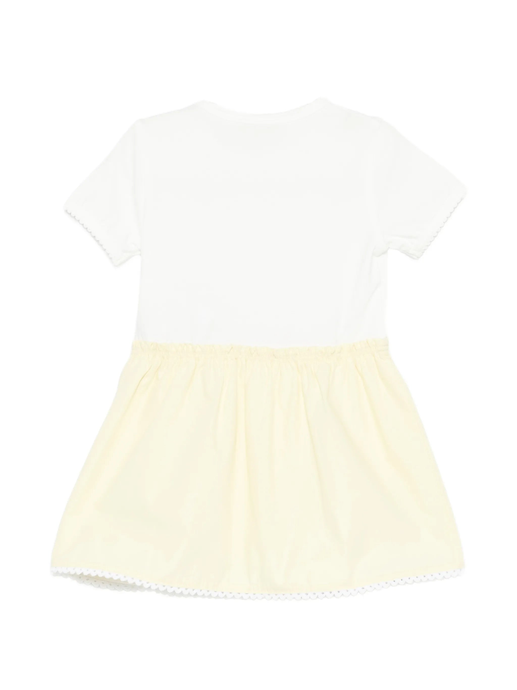 Moncler Moncler Logo-patch Scalloped-trim Dress, view 2