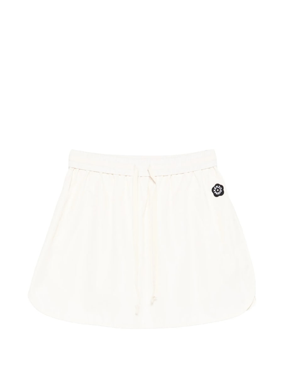 Kenzo Kenzo Logo-patch Drawstring Mini Skirt