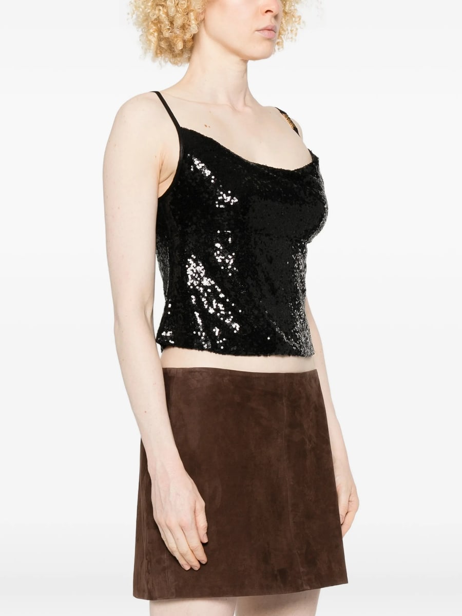Versace Jeans Couture Versace Jeans Couture Sequin Top, view 3