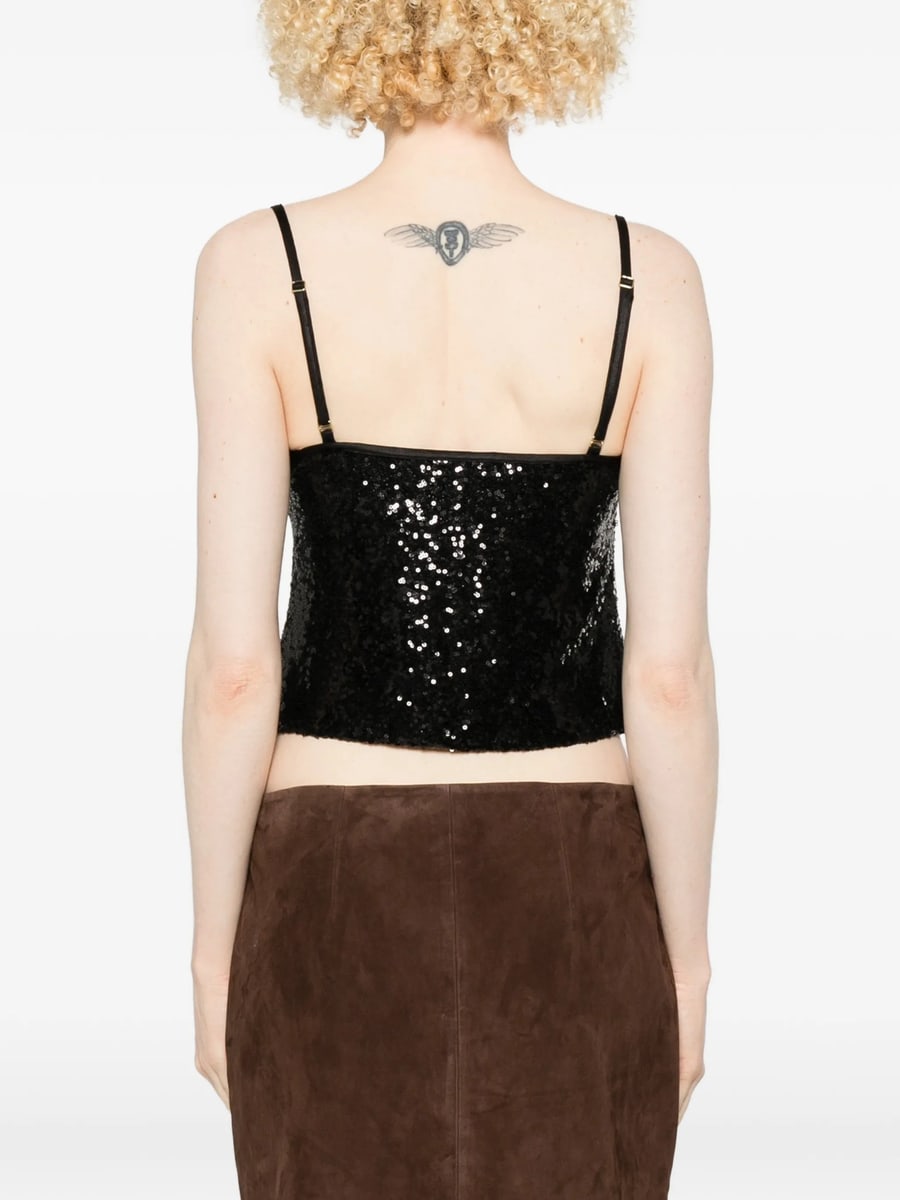 Versace Jeans Couture Versace Jeans Couture Sequin Top, view 5