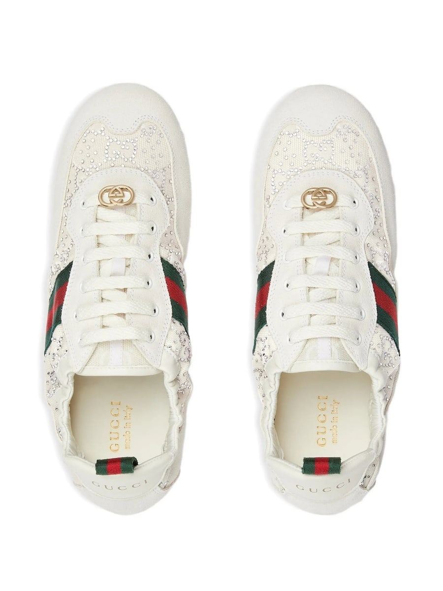Gucci Gucci Shift GG Crystal Sneakers, view 5