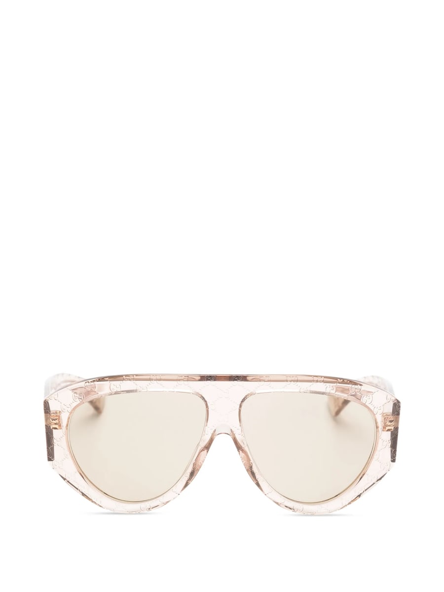 Gucci Gucci GG Monogram Pilot-frame Sunglasses