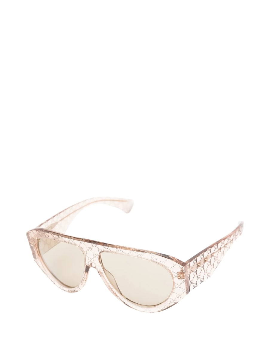 Gucci Gucci GG Monogram Pilot-frame Sunglasses, view 3