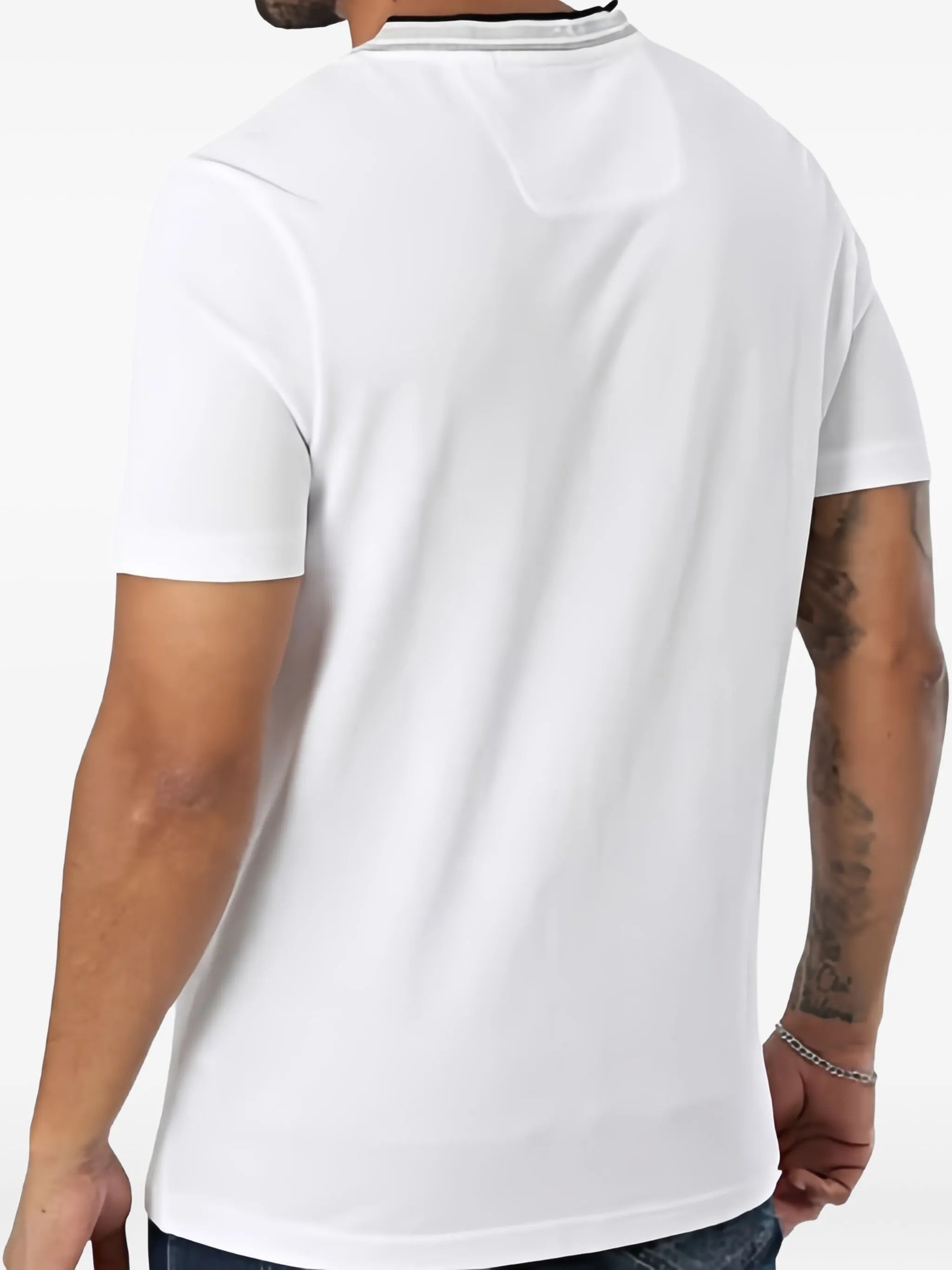 Boss Boss Embroidered-logo T-shirt In Cotton Piqué, view 2