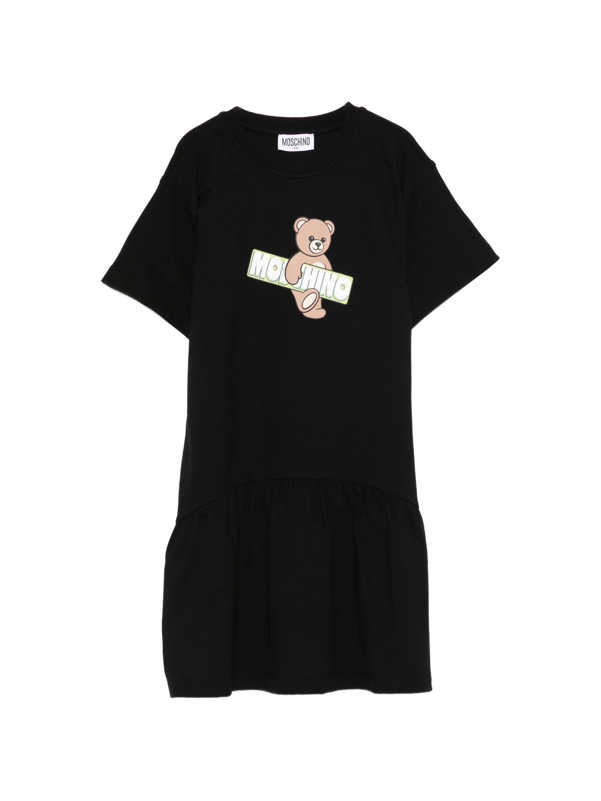 Moschino Moschino Bear-print Ruffled Dress