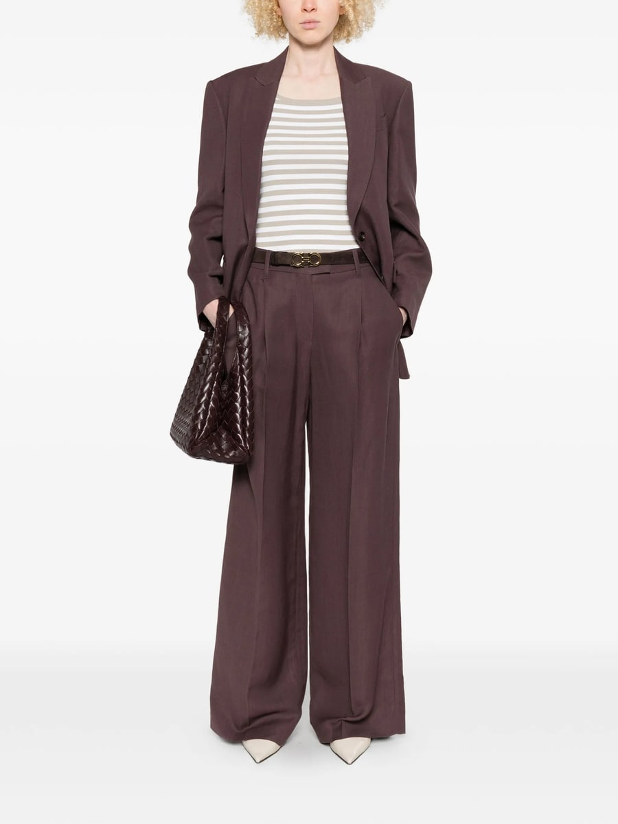Brunello Cucinelli Brunello Cucinelli Pleated Wide-leg Trousers, view 2