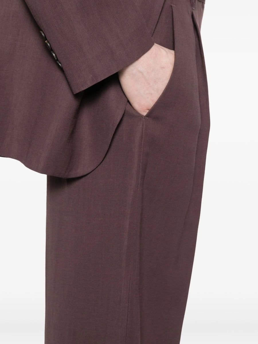 Brunello Cucinelli Brunello Cucinelli Pleated Wide-leg Trousers, view 3