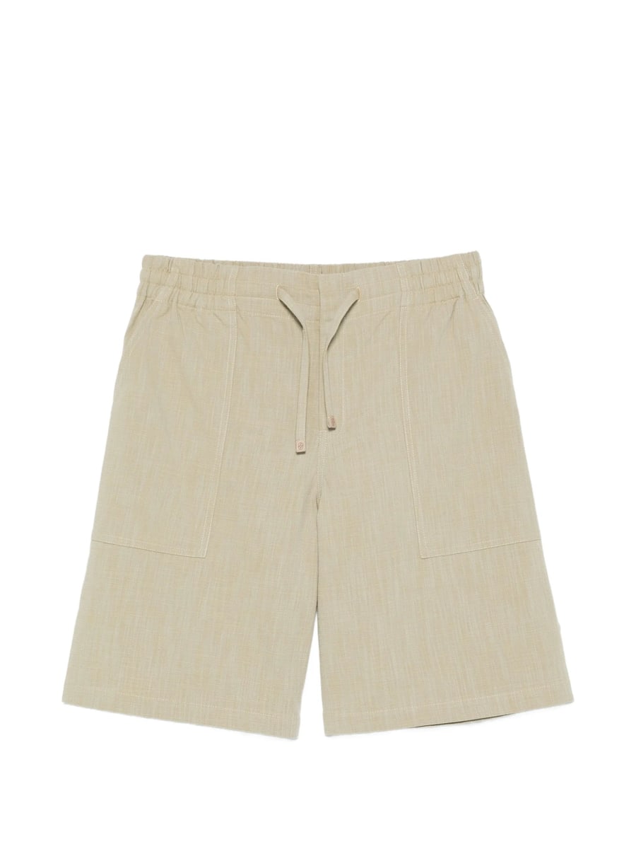 Drole De Monsieur Drole De Monsieur Drawstring Patch-pocket Shorts