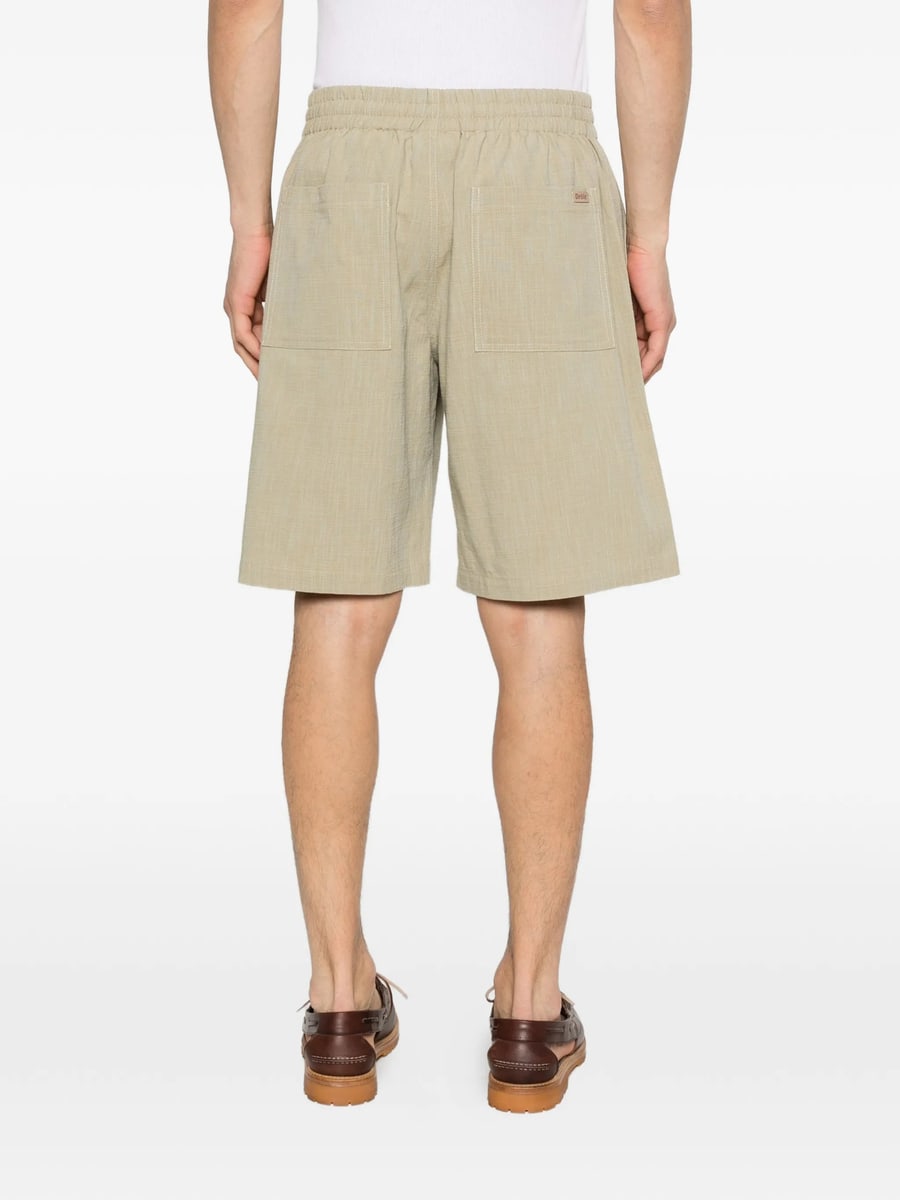 Drole De Monsieur Drole De Monsieur Drawstring Patch-pocket Shorts, view 2