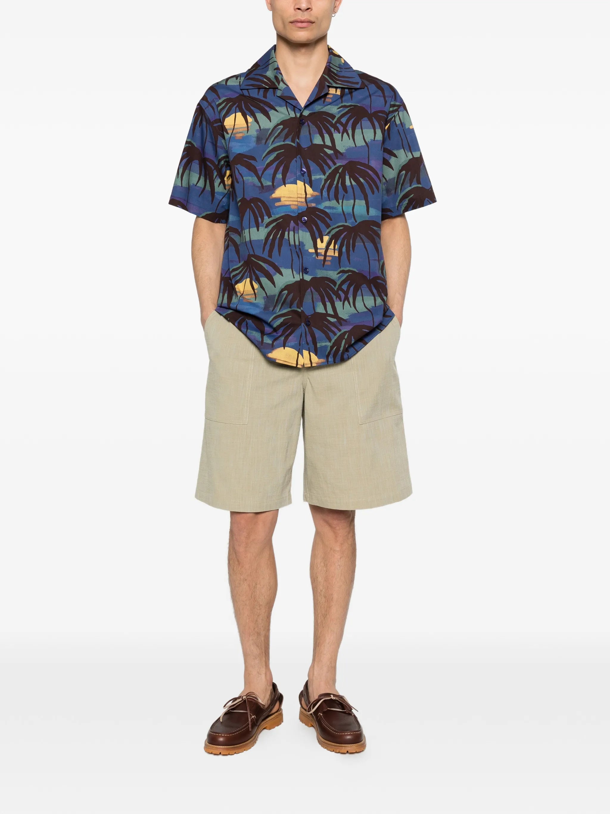 Drole De Monsieur Drole De Monsieur Palm Button Shirt, view 2
