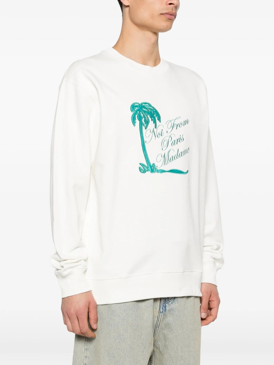 Drole De Monsieur Drole De Monsieur Slogan Palmiers Sweatshirt, view 3