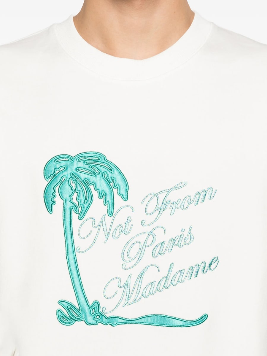 Drole De Monsieur Drole De Monsieur Slogan Palmiers Sweatshirt, view 4