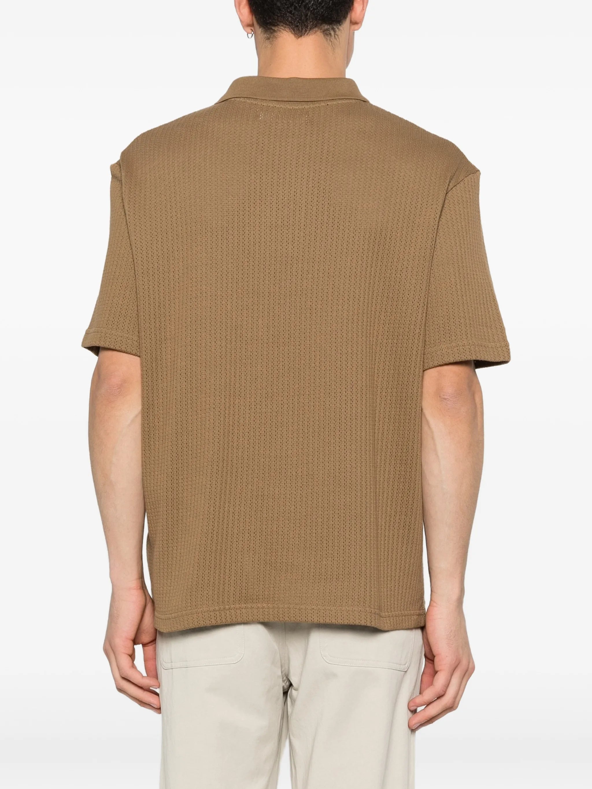 Samsoe Samsoe Samsoe Samsoe Sajase Button Knitted Polo Shirt, view 2