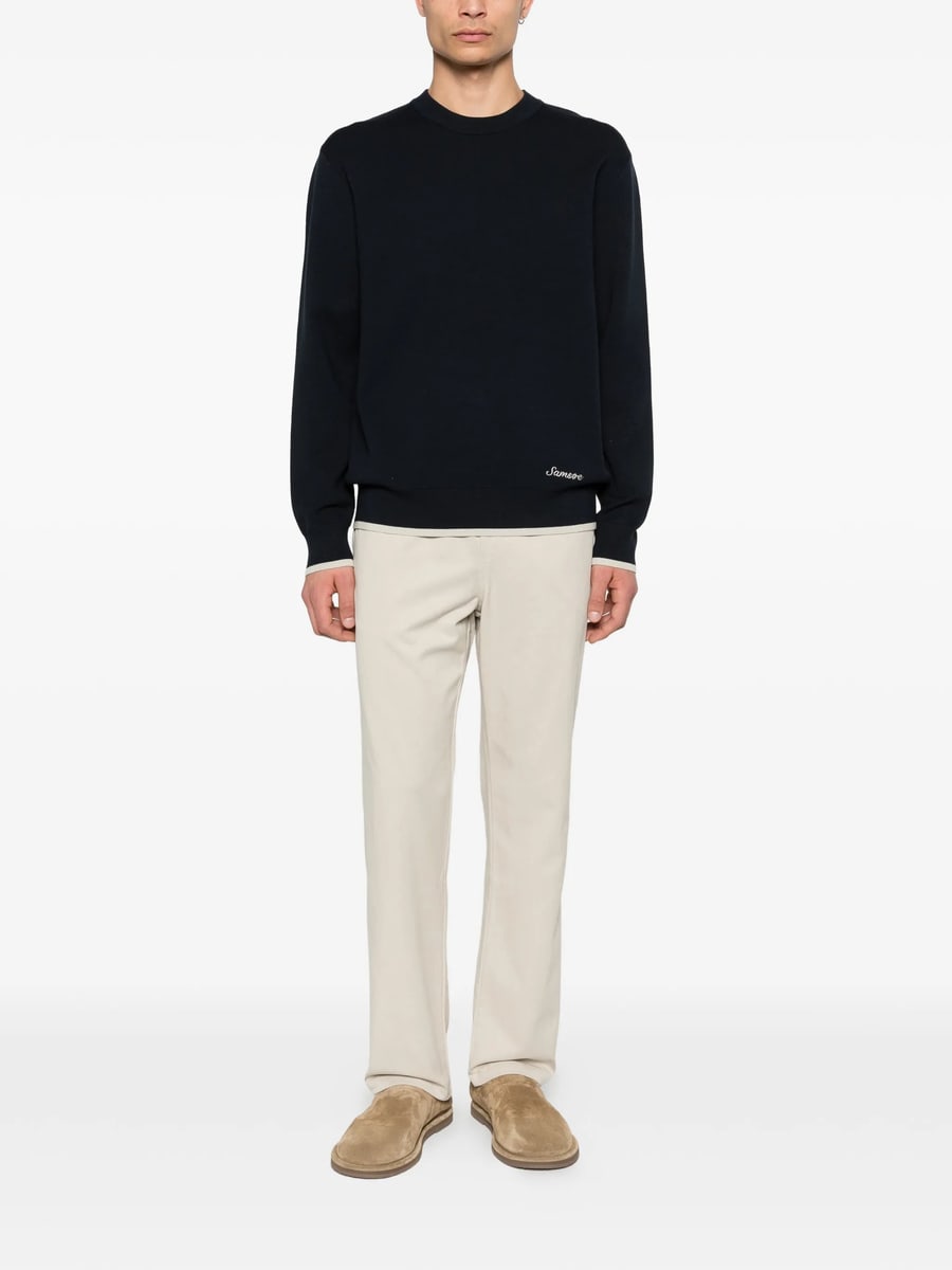 Samsoe Samsoe Samsoe Samsoe Crewneck Logo Sweater, view 3