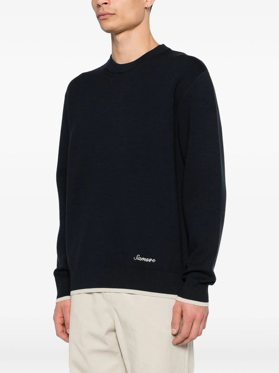Samsoe Samsoe Samsoe Samsoe Crewneck Logo Sweater, view 4