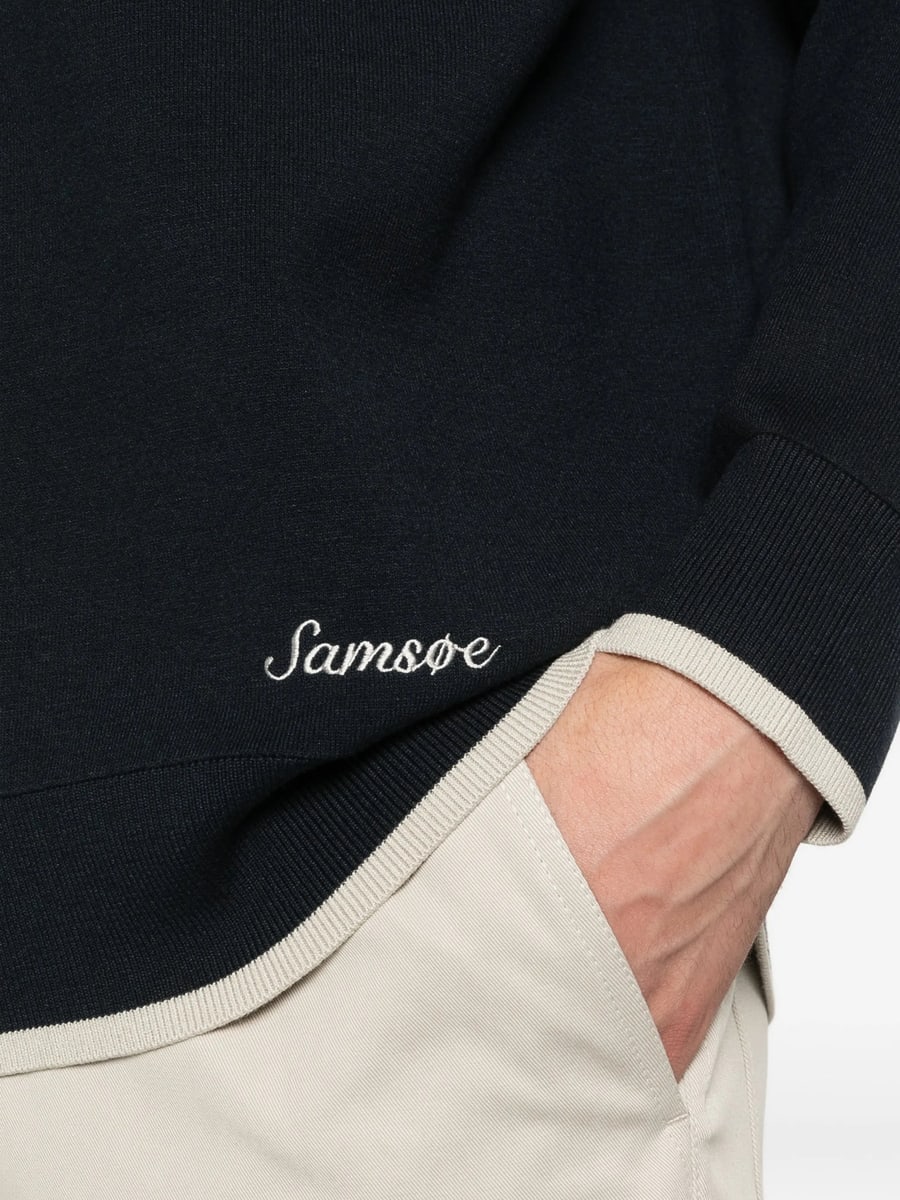Samsoe Samsoe Samsoe Samsoe Crewneck Logo Sweater, view 5