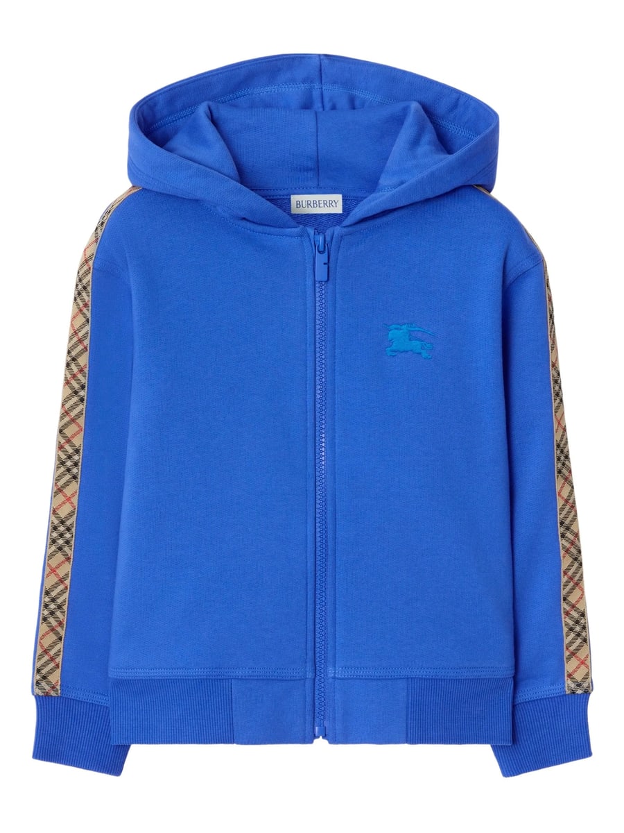 Burberry Burberry Check-trim Zip-up Hoodie