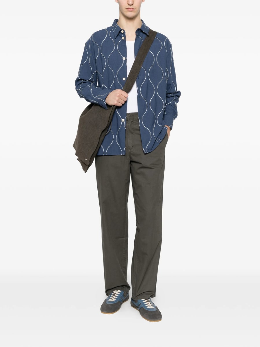 Samsoe Samsoe Samsoe Samsoe Elasticated-waistband Trousers, view 3