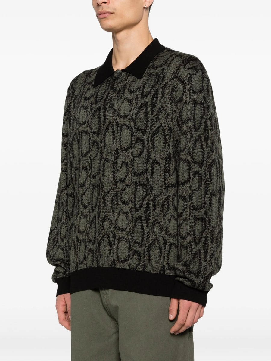Carhartt Carhartt Snake-print Polo Shirt, view 4