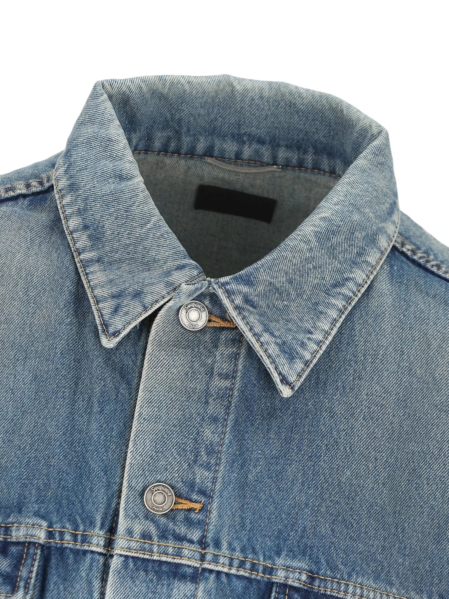 Saint Laurent Saint Laurent Pocket Denim Jacket, view 3