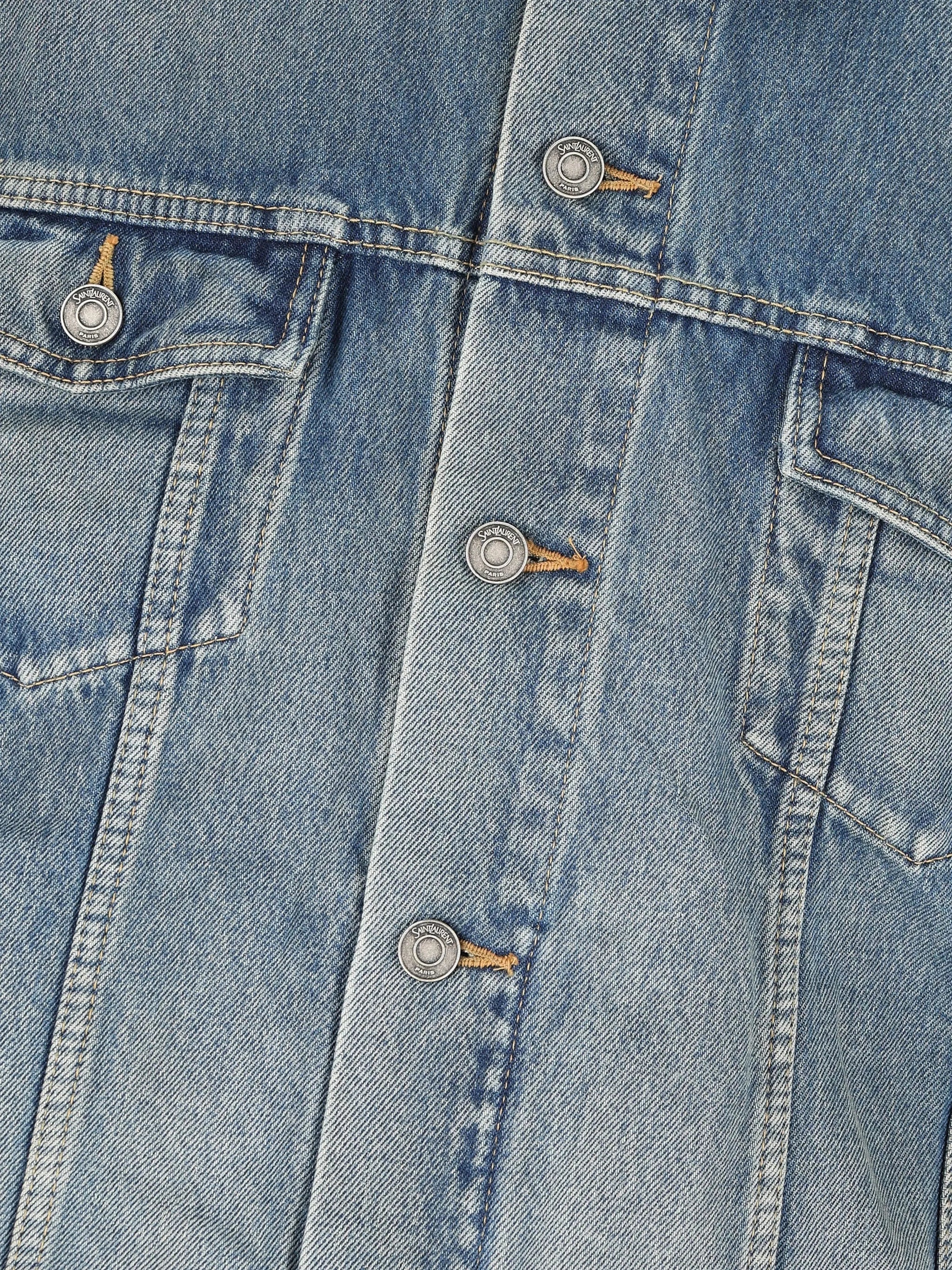 Saint Laurent Saint Laurent Pocket Denim Jacket, view 2