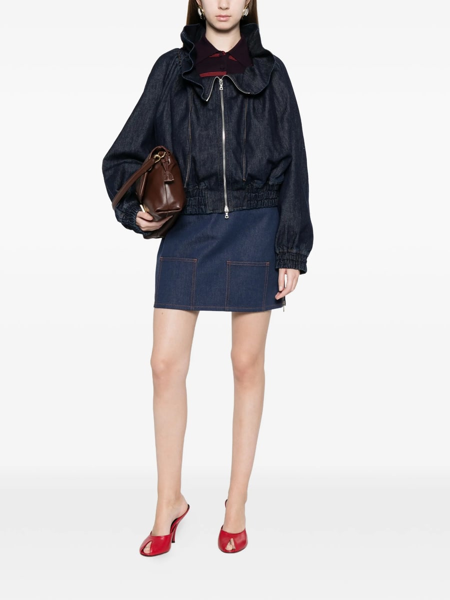 Fendi Fendi Mini Denim Skirt, view 3