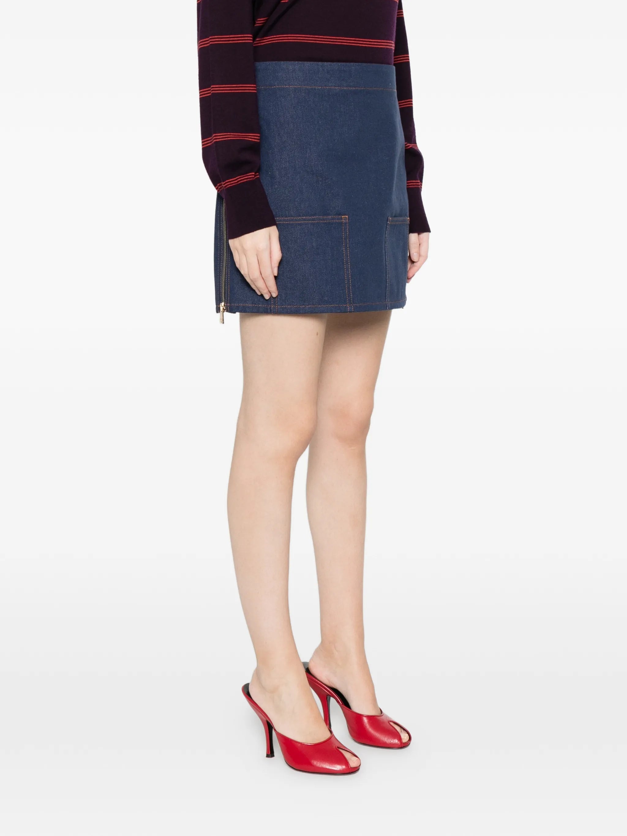 Fendi Fendi Mini Denim Skirt, view 2