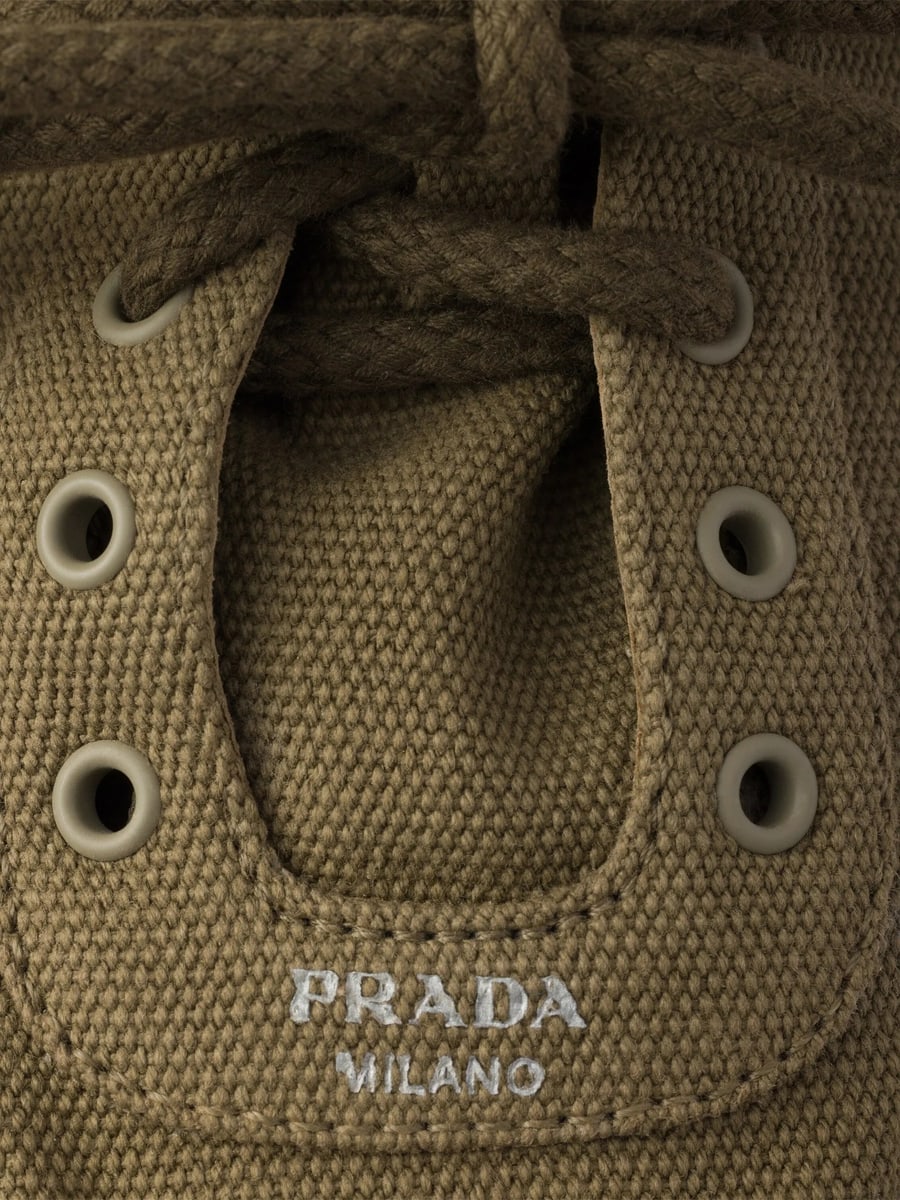 Prada Prada Collapse Canvas Sneakers, view 6