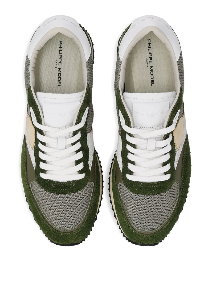 Philippe Model Philippe Model Suede Panelled Trainers, view 4