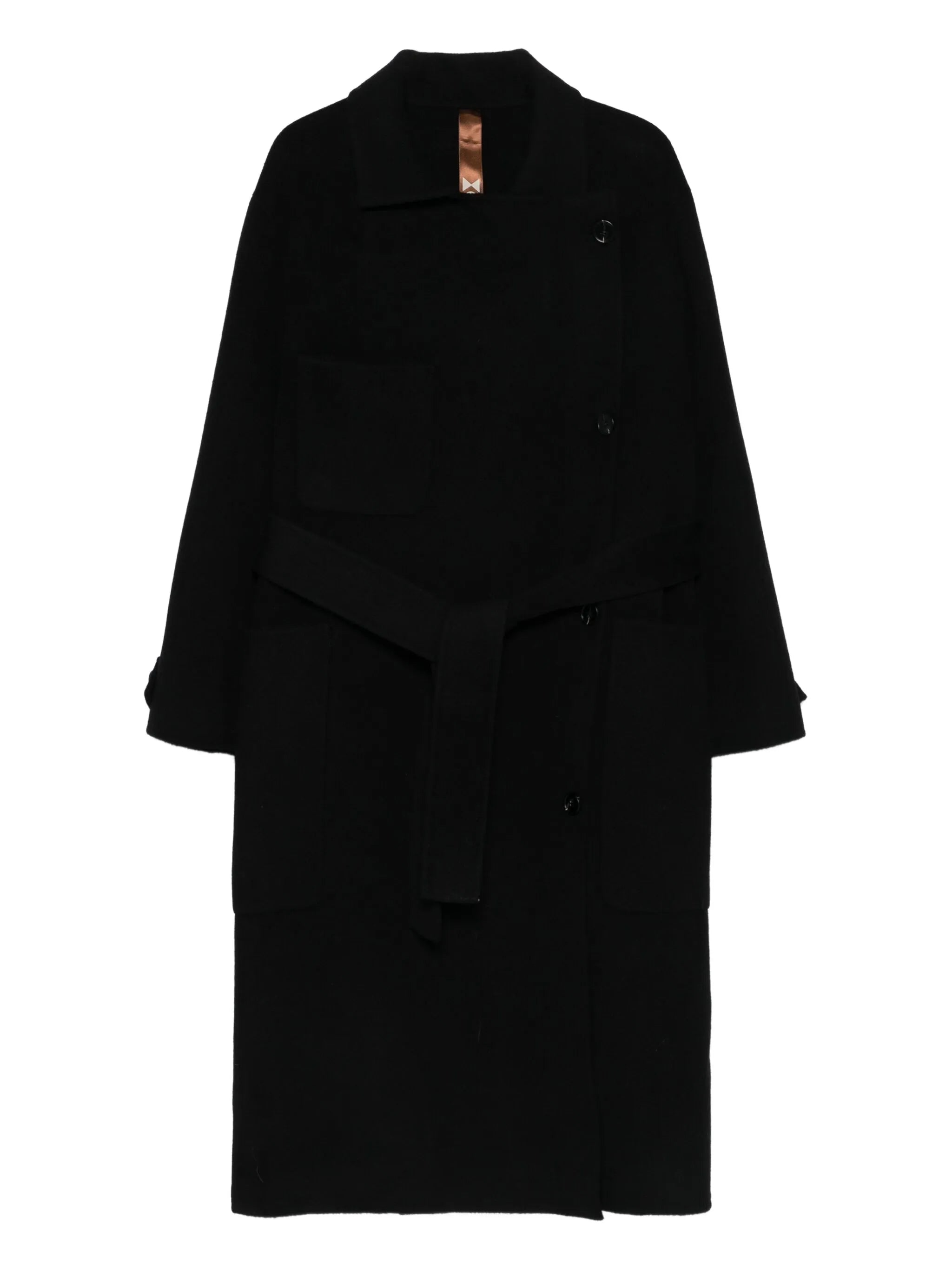Glox Glox Belted Patch-pocket Coat