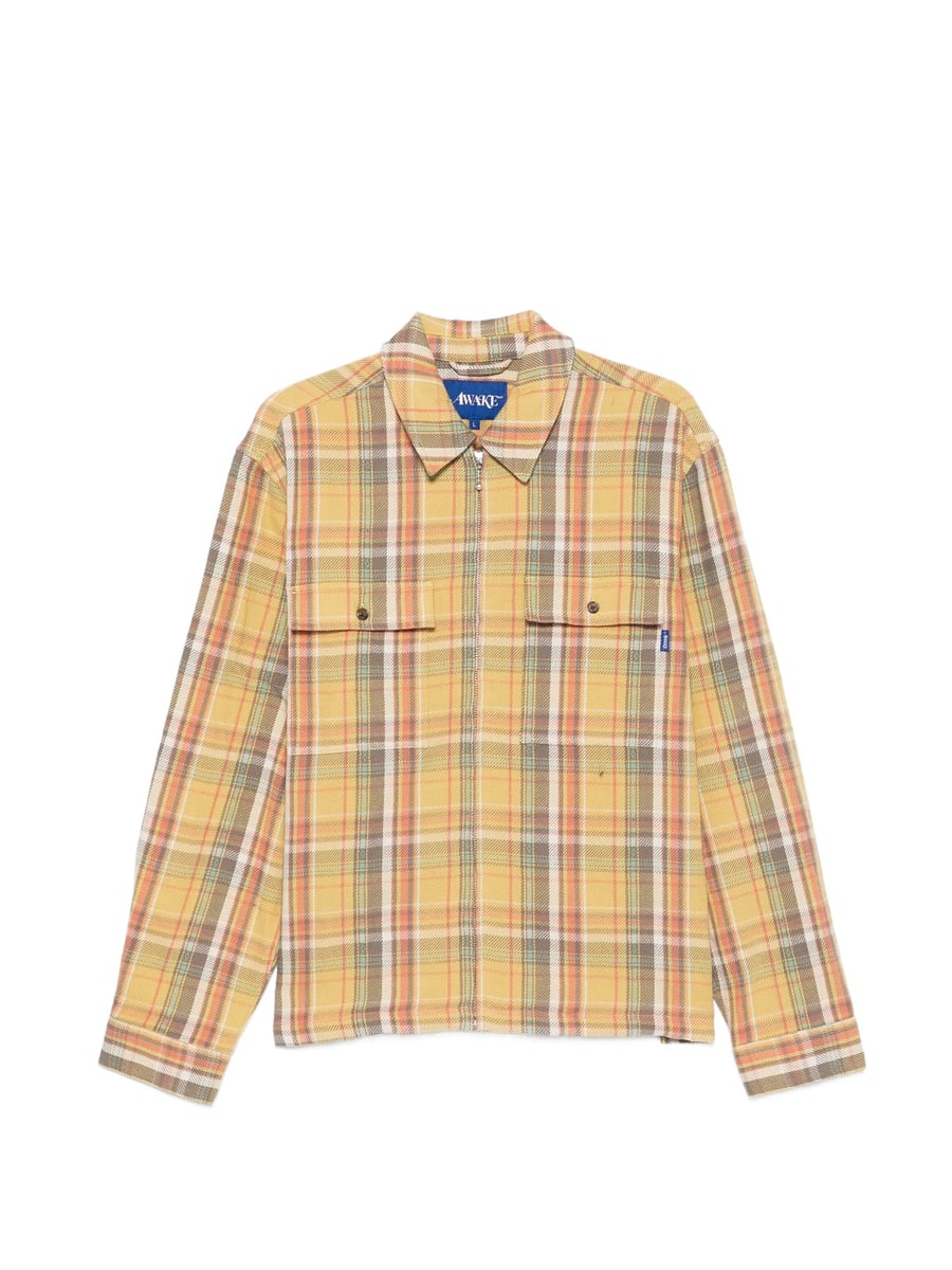 Awake Awake Rivington Buttoned Checked Shirt