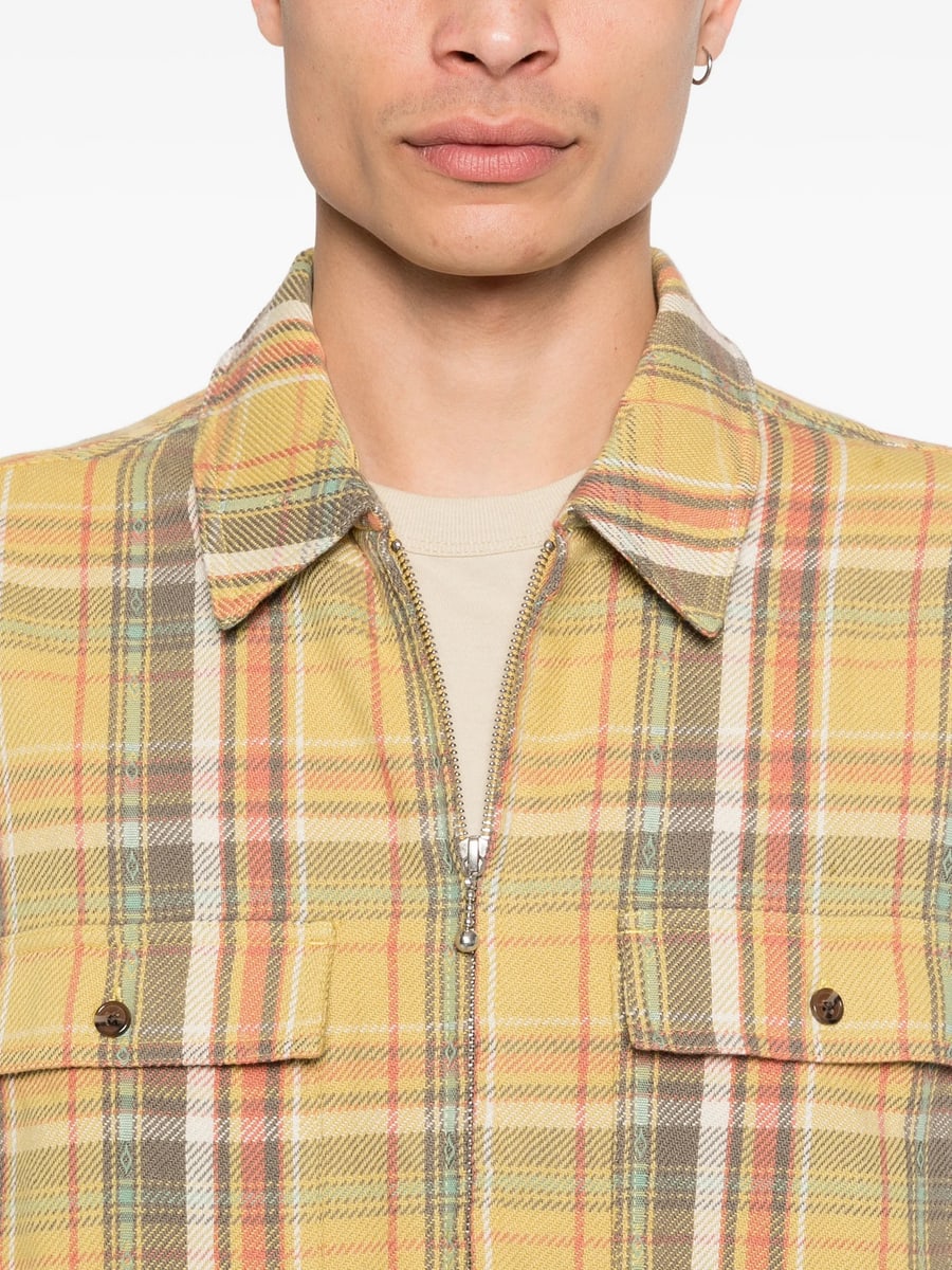 Awake Awake Rivington Buttoned Checked Shirt, view 4
