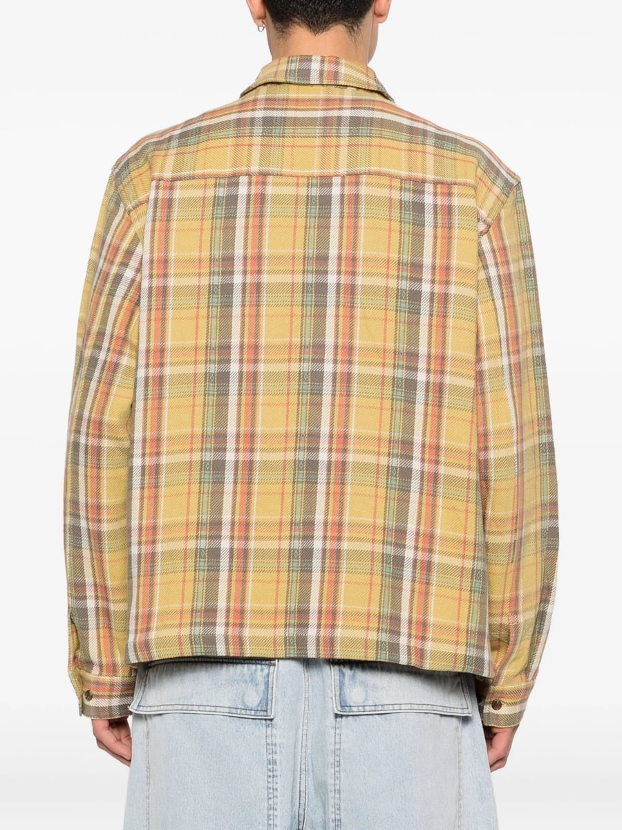 Awake Awake Rivington Buttoned Checked Shirt, view 5