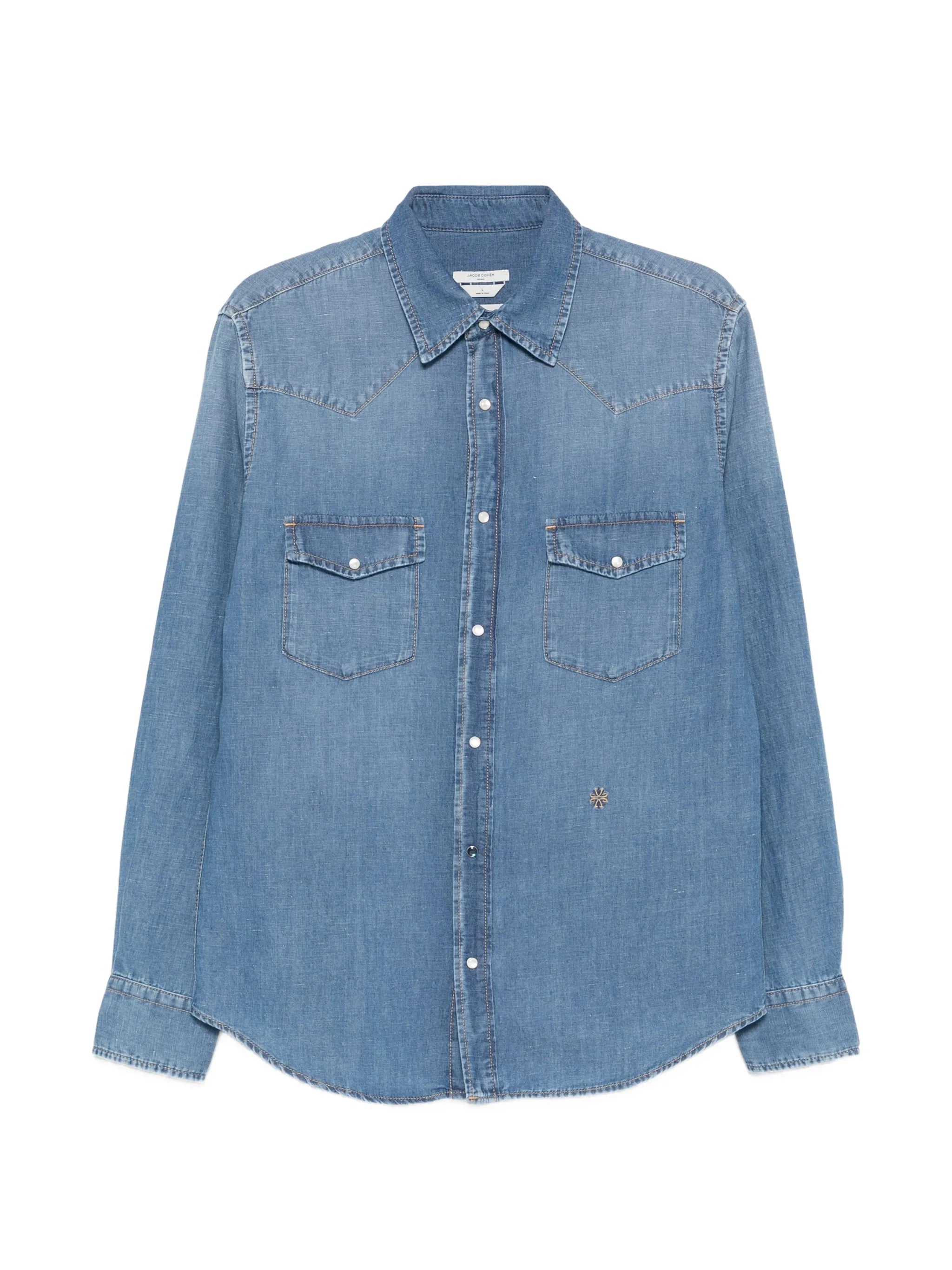 Jacob Cohën Jacob Cohën Point-collar Denim Shirt