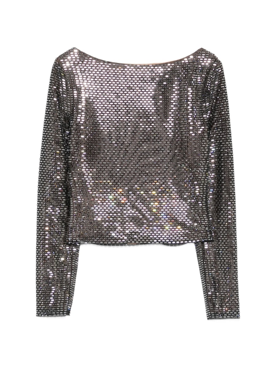 self-portrait Self-portrait Rhinestone Tulle Top