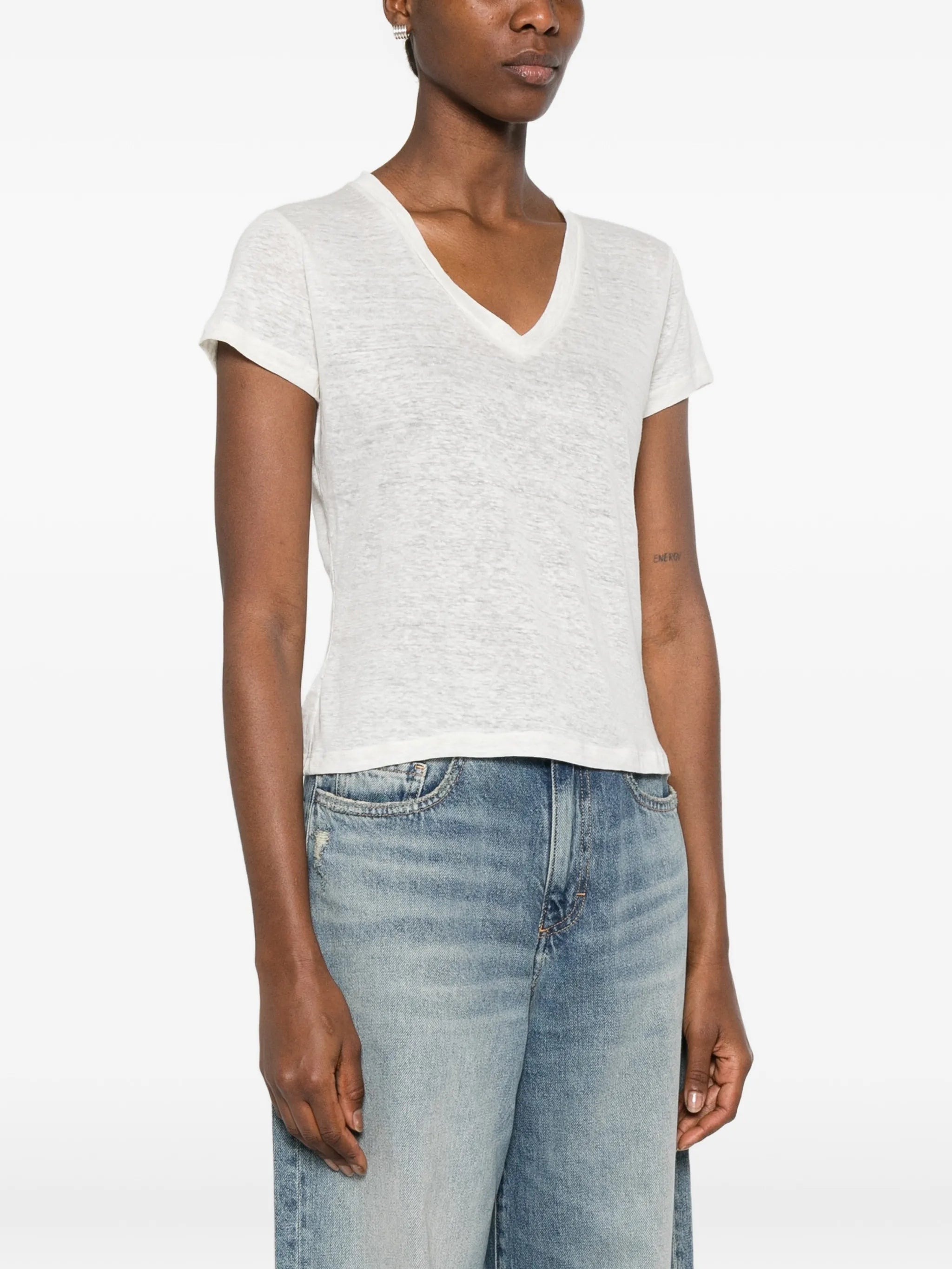 Aragona Aragona V-neck T-shirt, view 2
