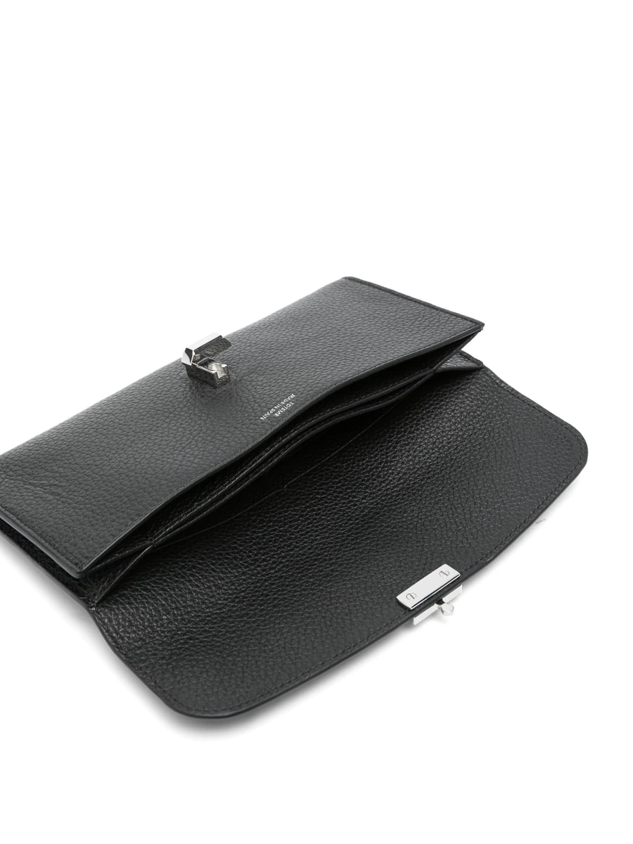 Toteme Toteme T-Lock Grained-leather Wallet, view 3