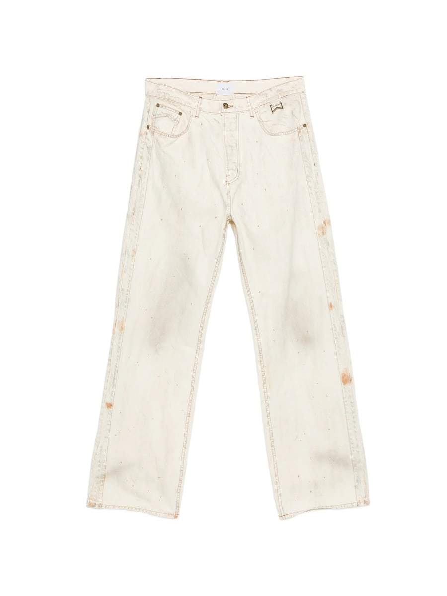 Rhude Rhude Distressed Straight Jeans