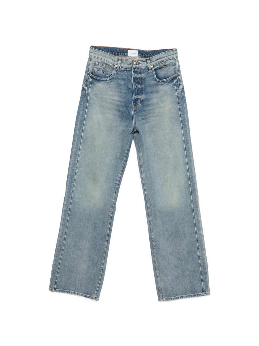 Rhude Rhude Washed-effect Straight Jeans