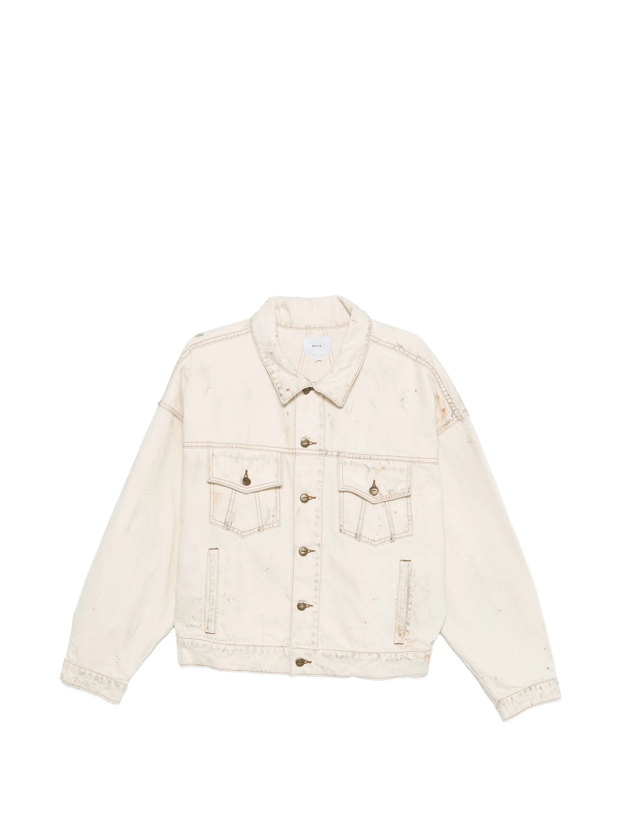 Rhude Rhude Distressed Denim Jacket
