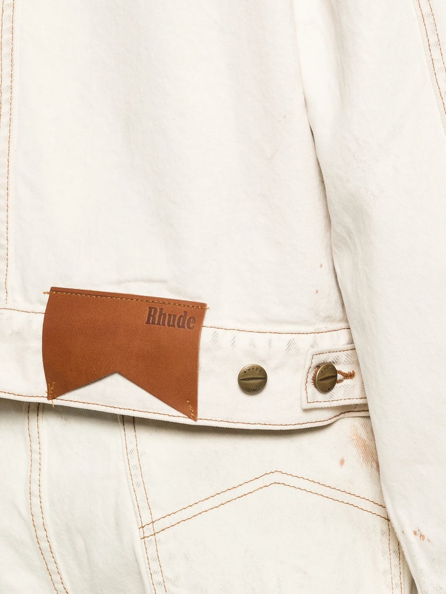 Rhude Rhude Distressed Denim Jacket, view 2