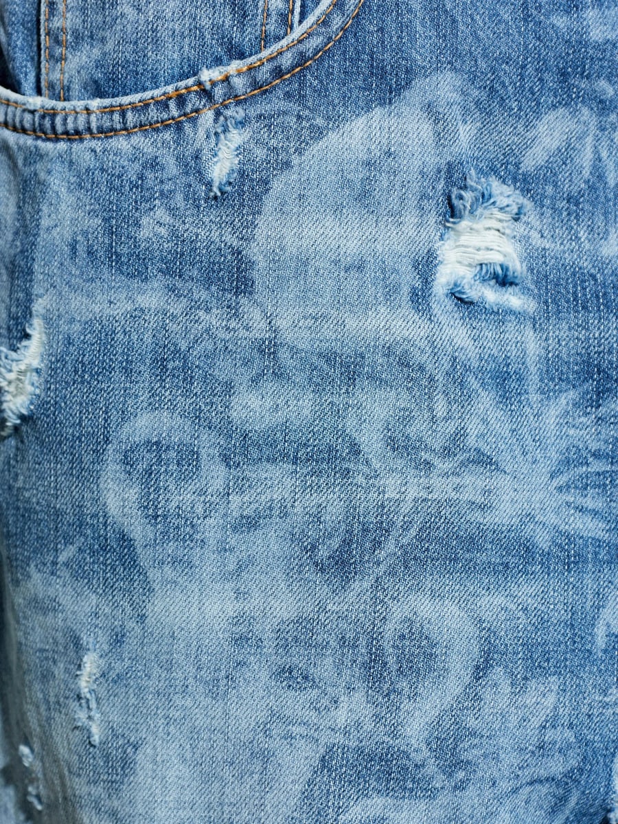 Dsquared2 Dsquared2 Ripped Palm-print Jeans, view 5