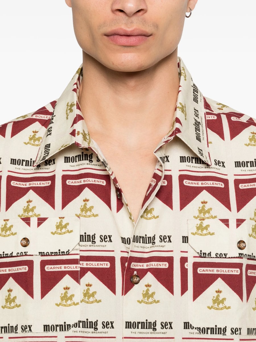 Carne Bollente Carne Bollente Printed Short-sleeve Shirt, view 5