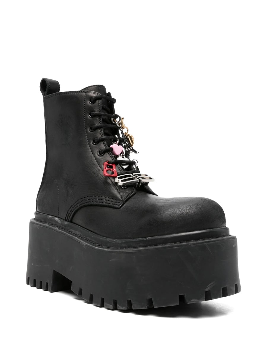 Balenciaga Balenciaga Charm-detail Platform Boots, view 4