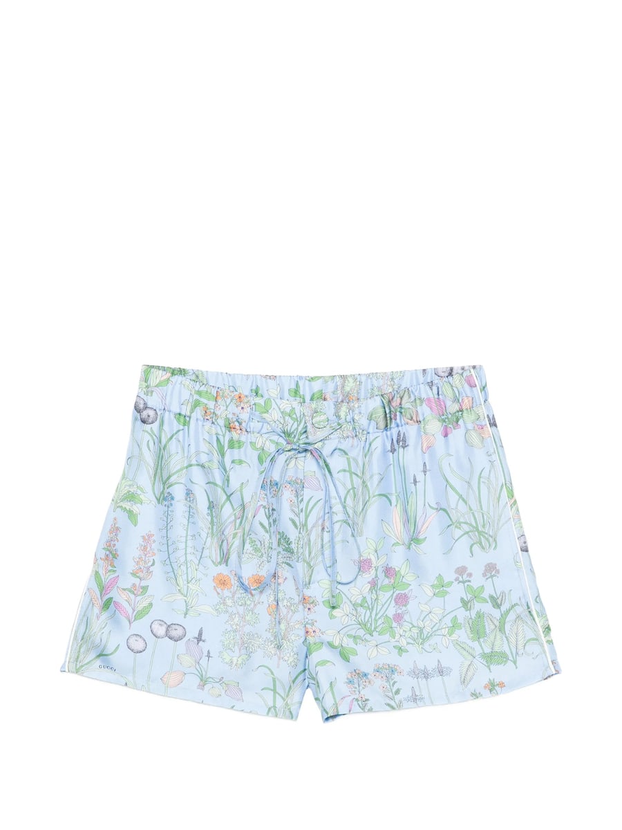 Gucci Gucci Floral-print Drawstring Shorts