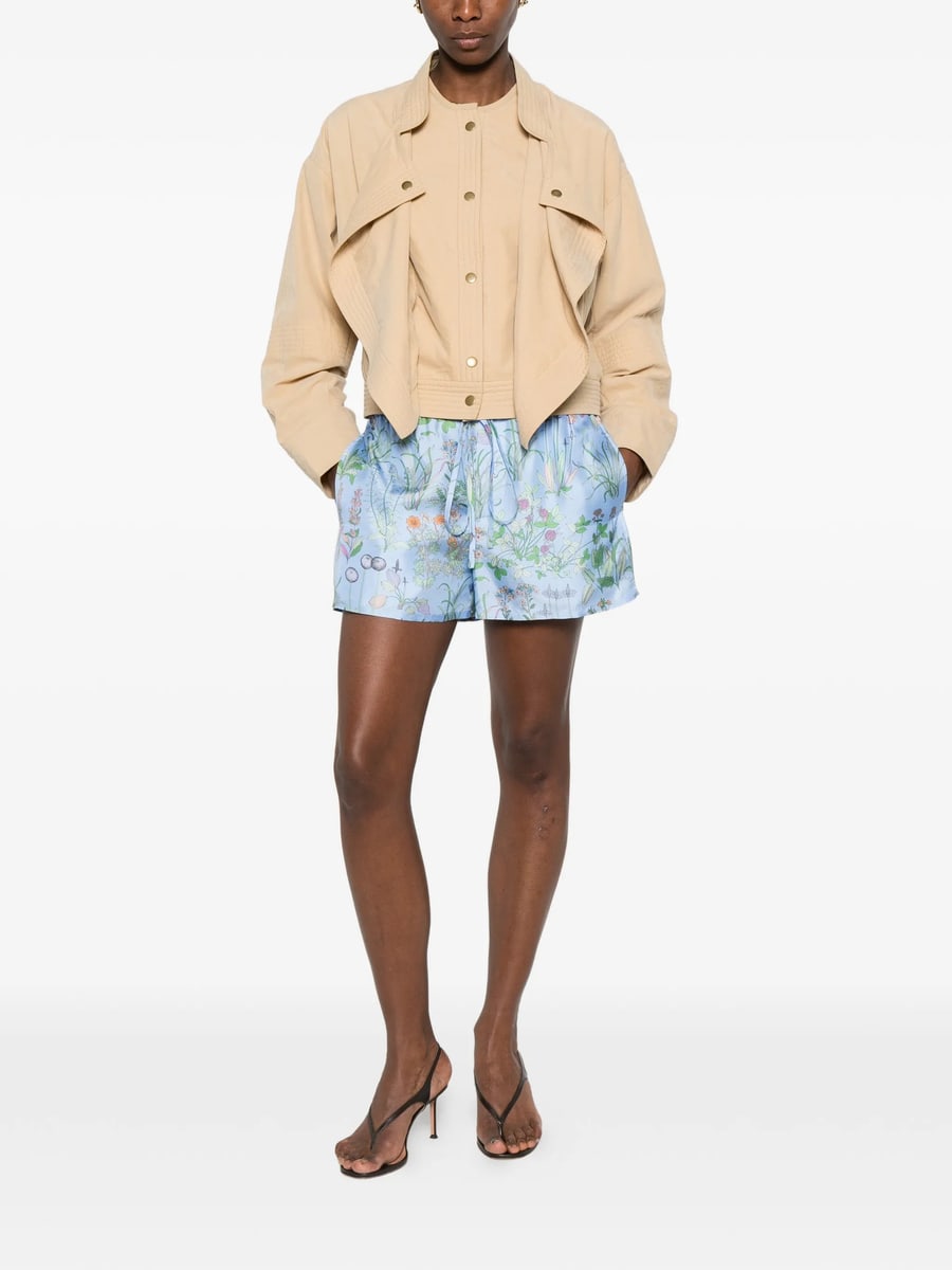 Gucci Gucci Floral-print Drawstring Shorts, view 3