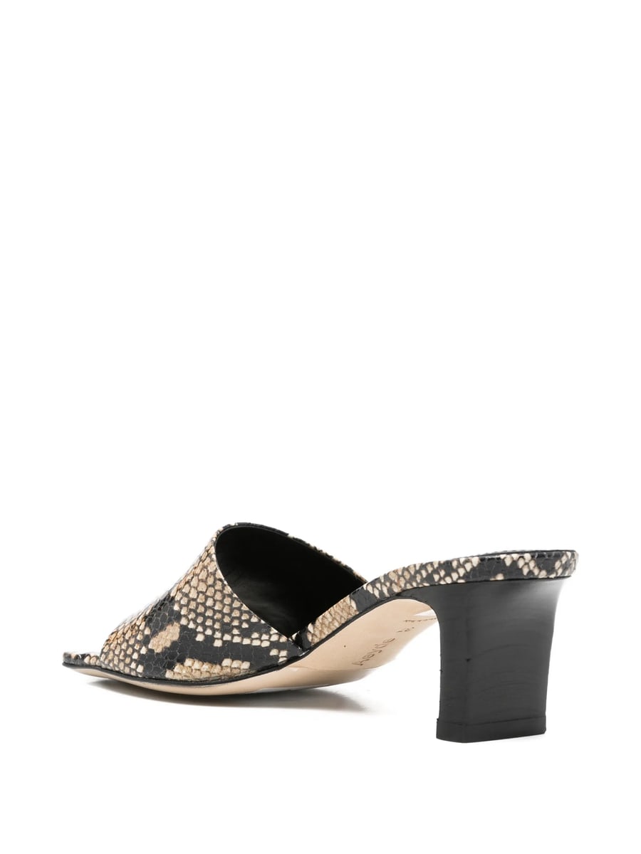 Aeyde Aeyde Jessie Snakeskin-print Sandals, view 2