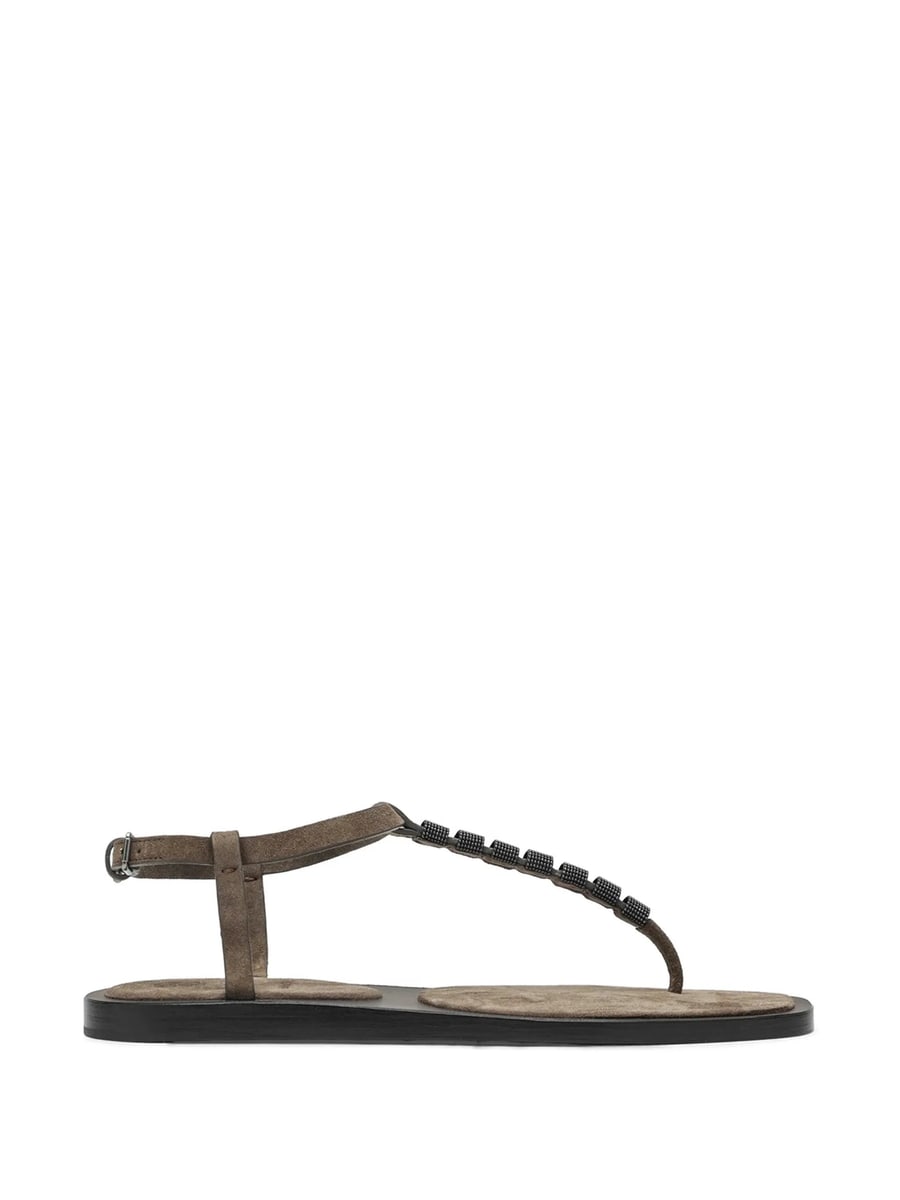 Brunello Cucinelli Brunello Cucinelli Beaded-strap Sandals
