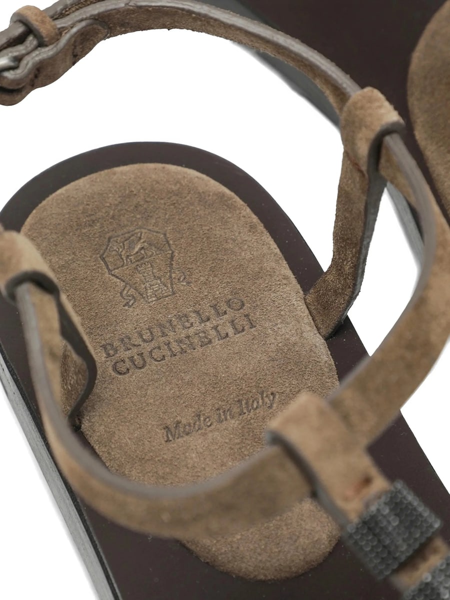 Brunello Cucinelli Brunello Cucinelli Beaded-strap Sandals, view 5